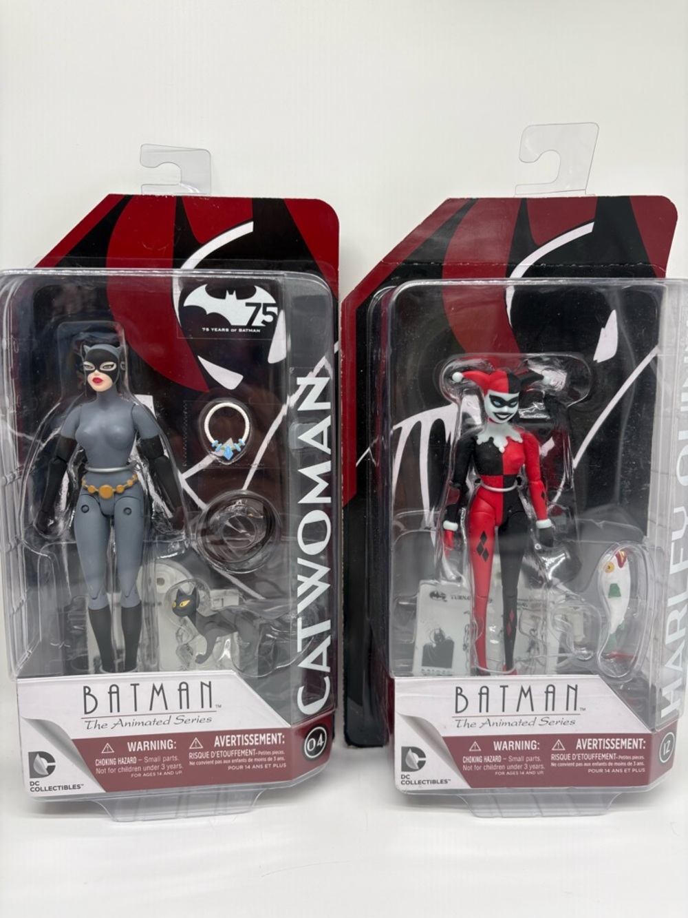 Batman The Animated Series Catwoman & Harley Quinn Action Figures NIB